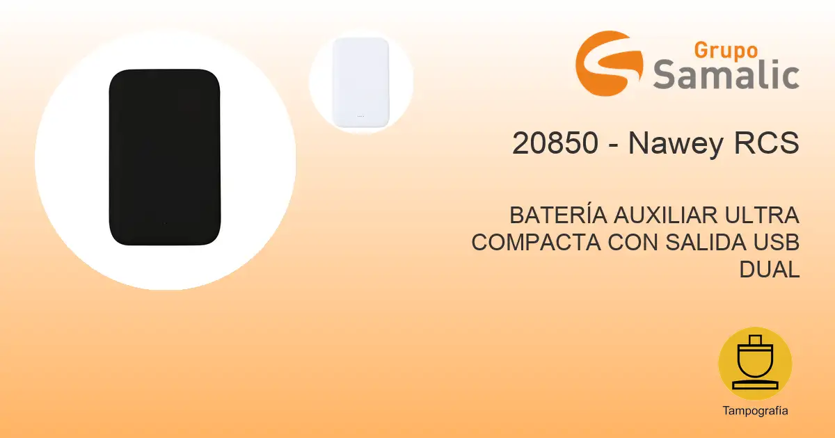 Batería auxiliar ultra compacta con salida usb dual 20850