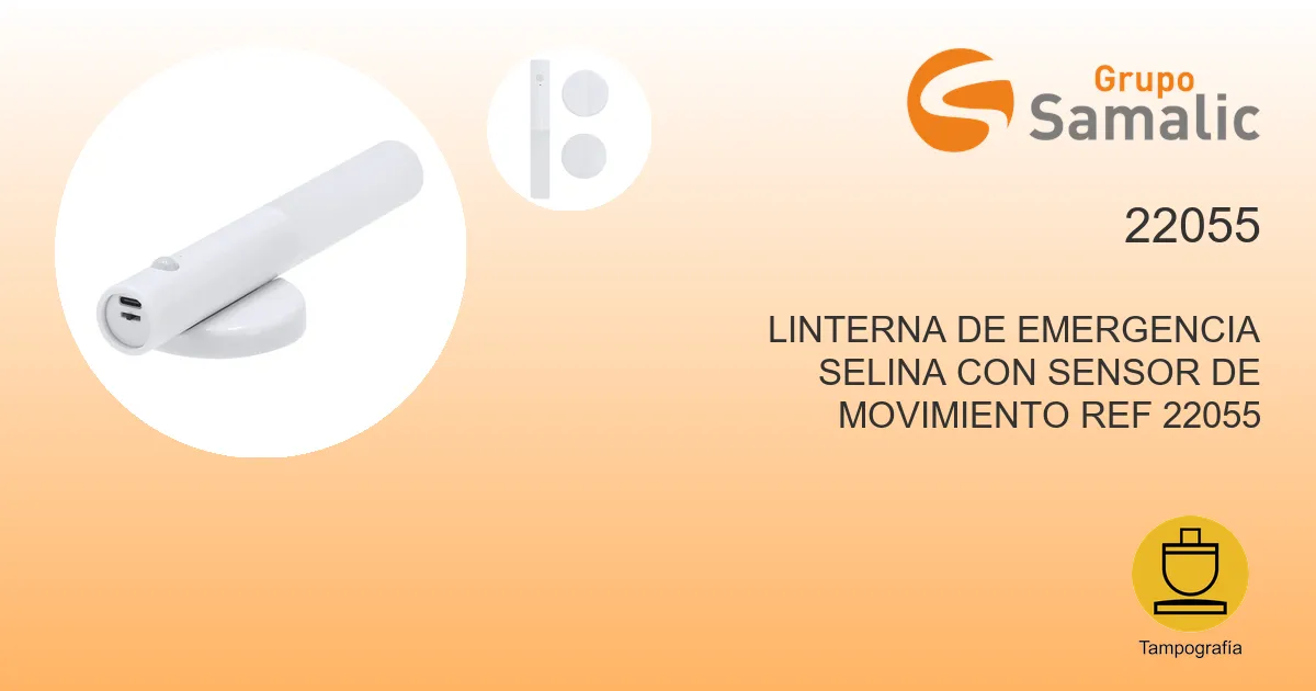 Linterna de emergencia selina con sensor de movimiento 22055
