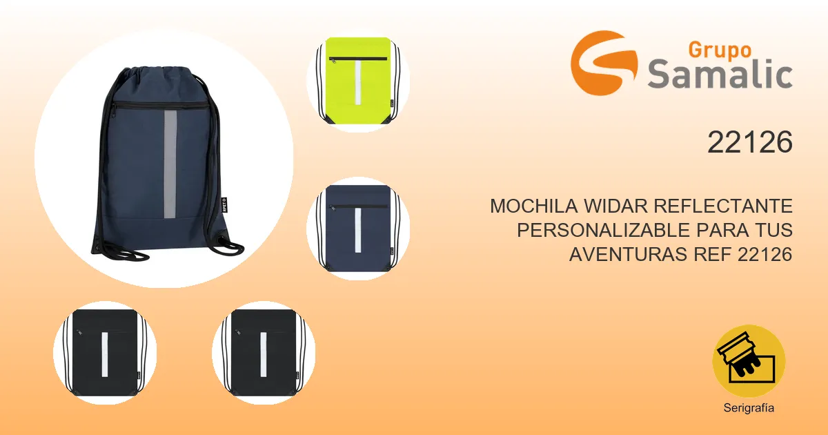 Mochila widar reflectante personalizable para tus aventuras 22126