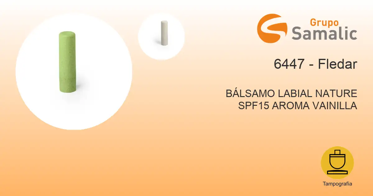 Bálsamo labial nature spf15 aroma vainilla 6447