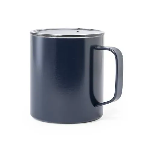 Taza térmica de acero inox con aislamiento de cobre ref 1046 - Marino