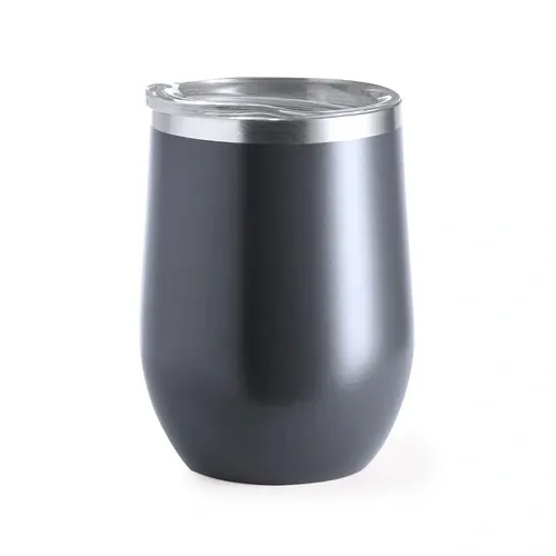 Vaso térmico de acero inox con tapa dosificadora ref 1047 - Gris