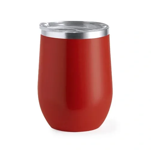 Vaso térmico de acero inox con tapa dosificadora ref 1047 - Rojo