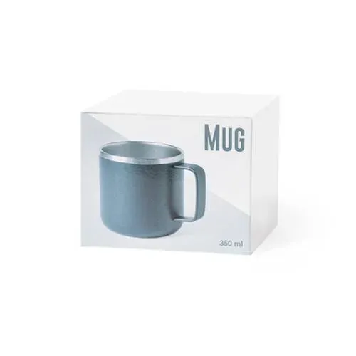Taza de acero inox doble capa elegante bicolor ref 1048