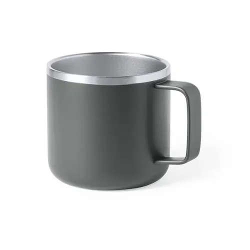 Taza de acero inox doble capa elegante bicolor ref 1048