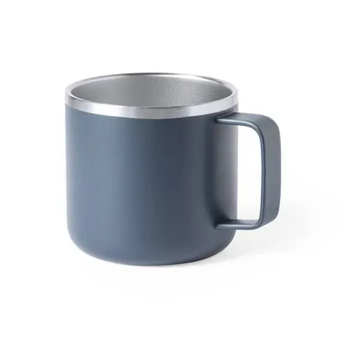 Taza de acero inox doble capa elegante bicolor ref 1048