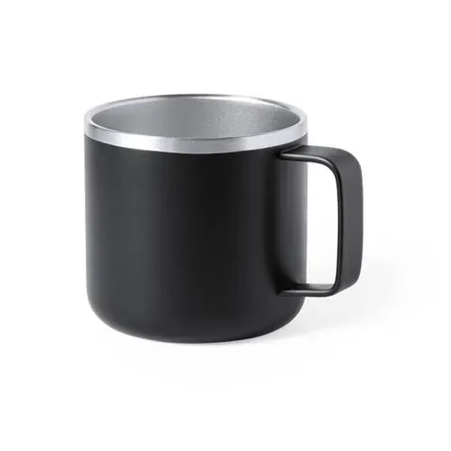 Taza de acero inox doble capa elegante bicolor ref 1048