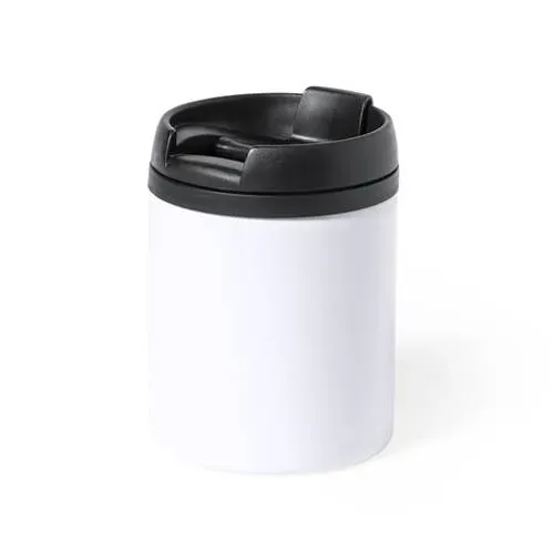 Vaso térmico de acero inox con tapa dosificadora ref 1050 - Blanco