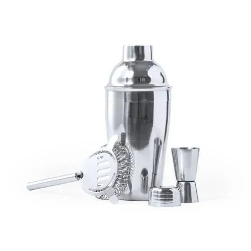 Set cóctel 3 accesorios acero inox con coctelera 550ml ref 1054 - 00