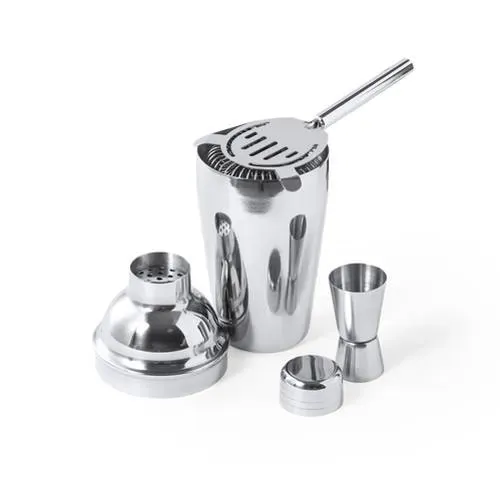 Set cóctel 3 accesorios acero inox con coctelera 550ml ref 1054 - 02