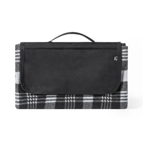 Manta de picnic RPET compacta y sostenible ref 1114 - Negro Gris