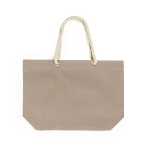 Bolsa de algodón resistente con asas largas ref 1171 - Marron