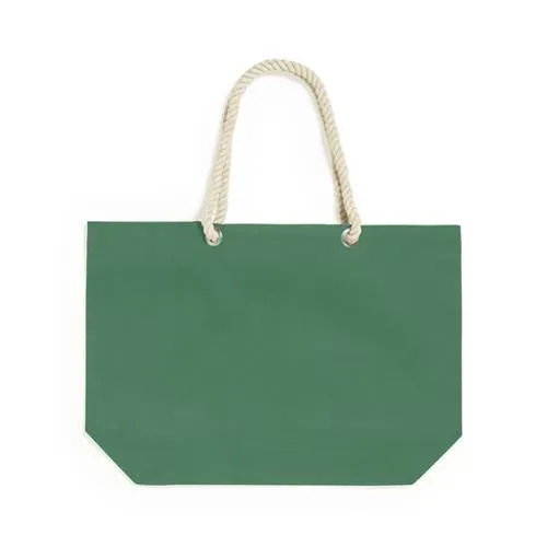 Bolsa de algodón resistente con asas largas ref 1171 - Verde