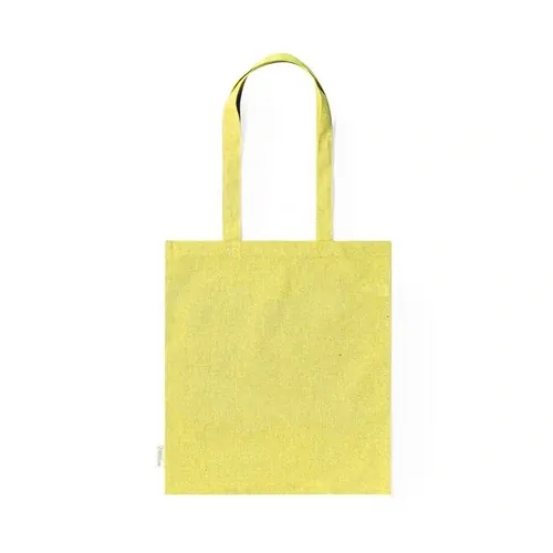 Bolsa de algodón reciclado con asas largas ref 1176 - Amarillo
