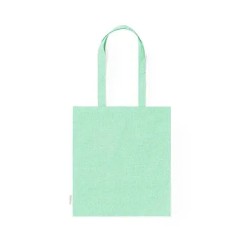 Bolsa de algodón reciclado con asas largas ref 1176 - Verde