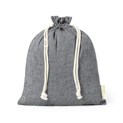 Bolsa eco-friendly de algodón reciclado con cierre de cordón ref 1179 - 00