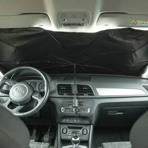 Parasol plegable para coche con apertura manual ref 1186
