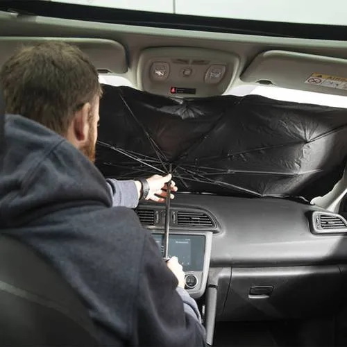 Parasol plegable para coche con apertura manual ref 1186