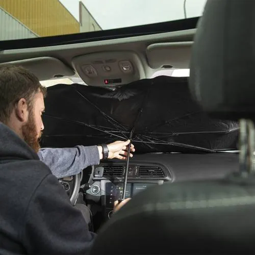 Parasol plegable para coche con apertura manual ref 1186