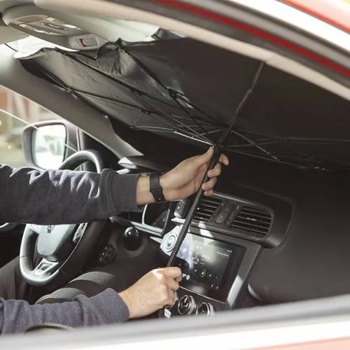 Parasol plegable para coche con apertura manual ref 1186