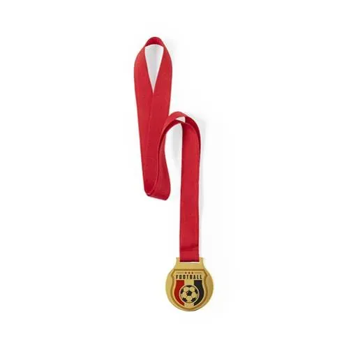 Medalla metálica dorada para impresión digital ref 1191 - 01
