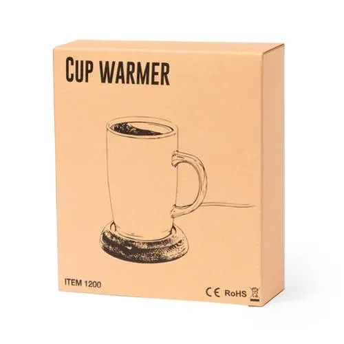 Calentador de tazas de bambú con conexión USB ref 1200 - 03