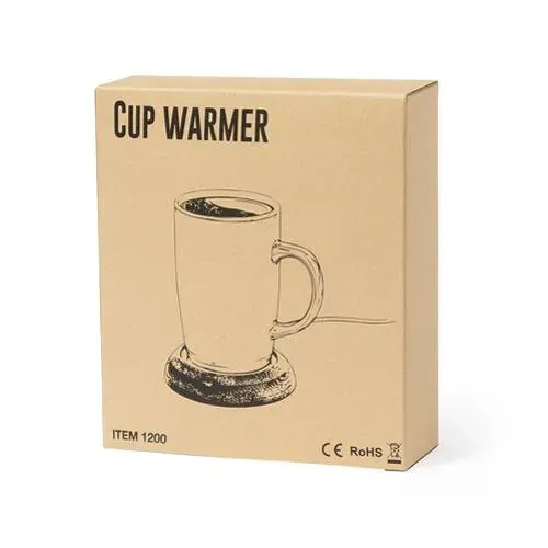 Calentador de tazas de bambú con conexión USB ref 1200 - 04