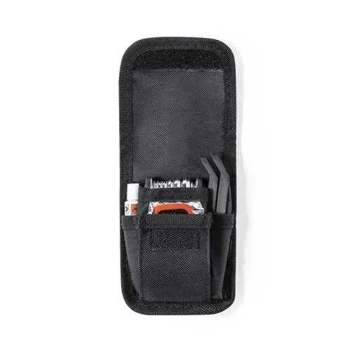 Kit de reparación para bici con 14 accesorios ref 1218 - Negro