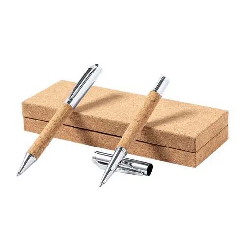 Set de bolígrafo y roller de corcho natural ref 1223 - S C