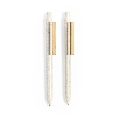 Set de bolígrafo y portaminas ecológicos ref 1245 - 03