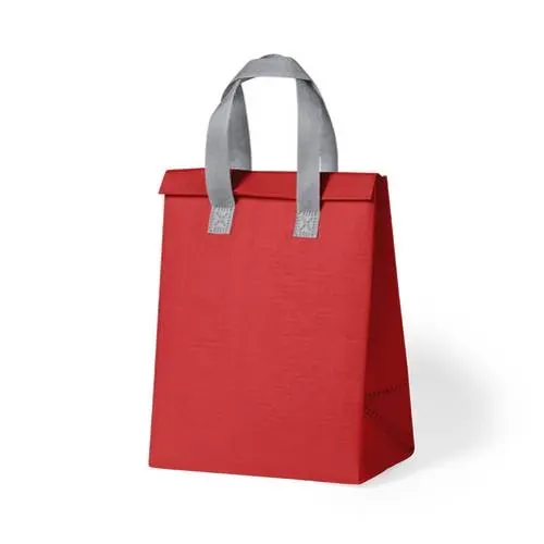 Bolsa nevera isotérmica con cierre de velcro ref 1248 - Rojo