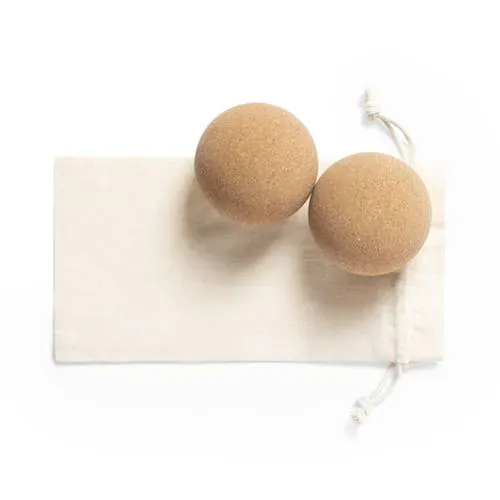Set de 2 bolas de línea nature para yoga con funda algodón ref 1251 - S C