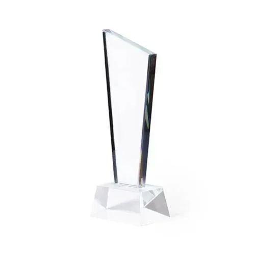 Trofeo de cristal con diseño original y estuche ref 1252 - S C