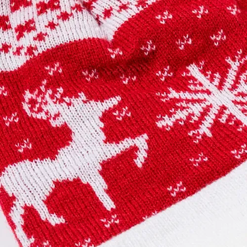 Gorro navideño con pom pom y zona para marcaje ref 20114 - 04