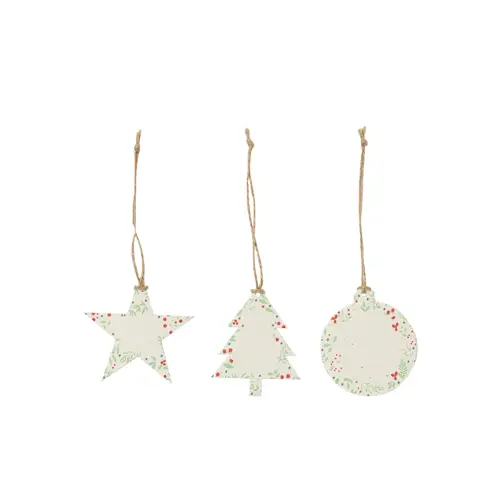Adornos navideños sostenibles en papel plantable ref 20117