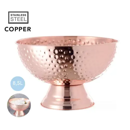 Champanera elegante acero inoxidable con recubrimiento cobre ref 20128 - 00
