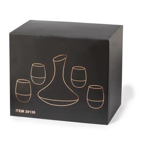 Set de Vinos Cristal Rosado Degradado con 4 Vasos ref 20130