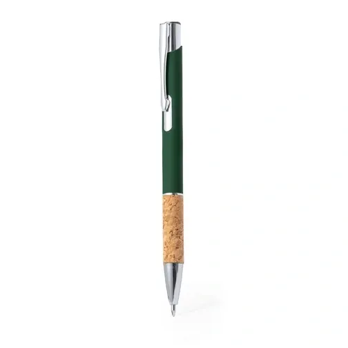 Bolígrafo Nature con Mecanismo Pulsador y Cuerpo de Aluminio ref 20149 - Verde