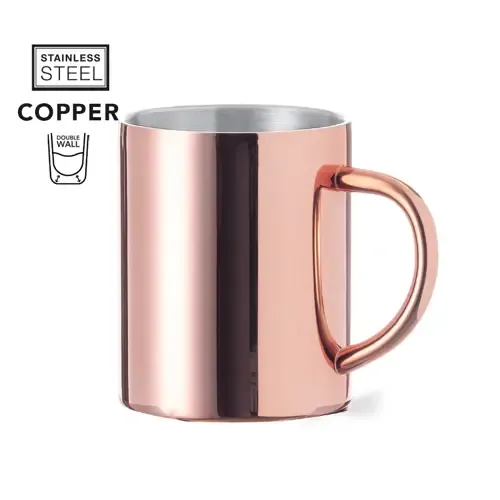 Taza de acero inox de doble pared con acabado brillo ref 20153 - 00