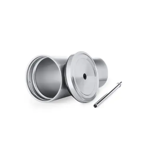 Vaso térmico de acero inoxidable con tapa y pajita ref 20163 - 02