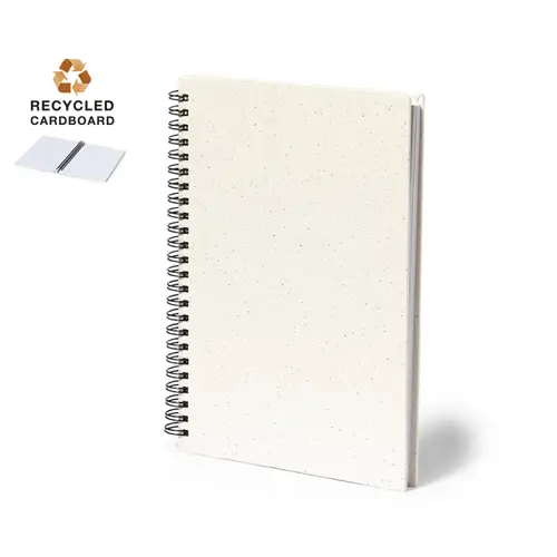 Libreta de anillas A5 con tapas duras y 80 hojas recicladas ref 20167