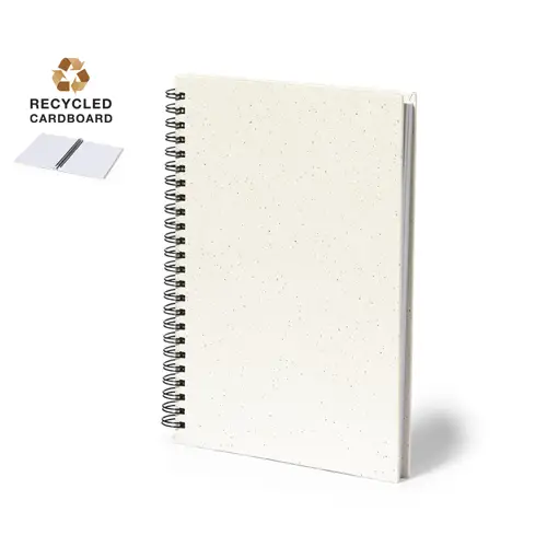 Libreta de anillas A5 con tapas duras y 80 hojas recicladas ref 20167