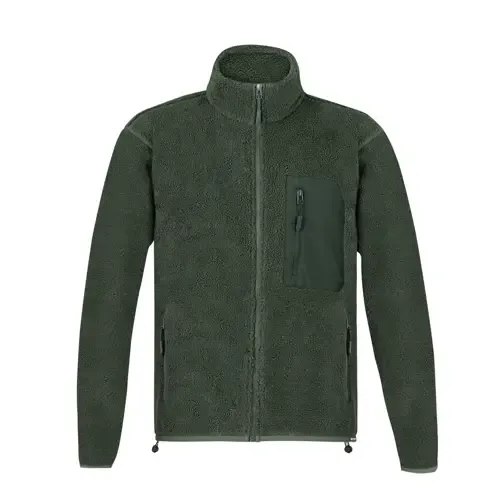 Chaqueta sherpa RPET con forro polar y bolsillo ref 20175 - Verde