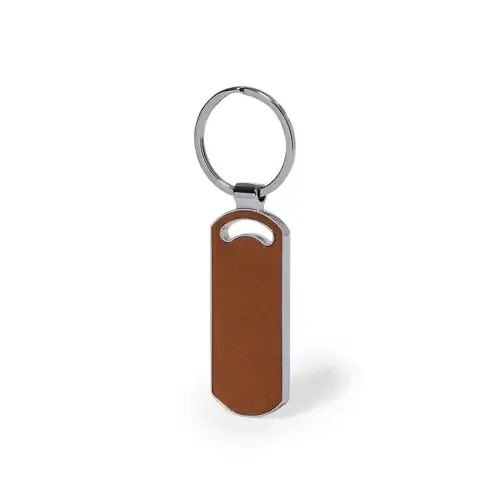 Llavero de cuero reciclado con anilla metálica ref 20188 - 03