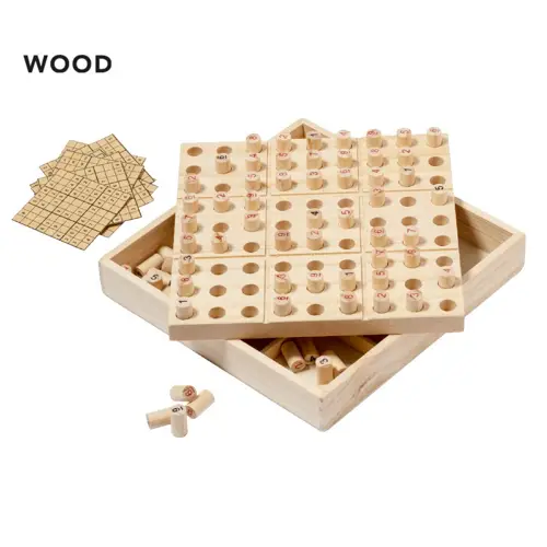 Juego de habilidad Sudoku en madera con 81 fichas ref 20189