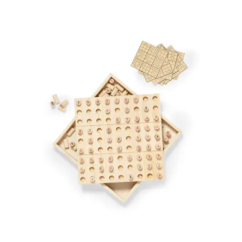 Juego de habilidad Sudoku en madera con 81 fichas ref 20189