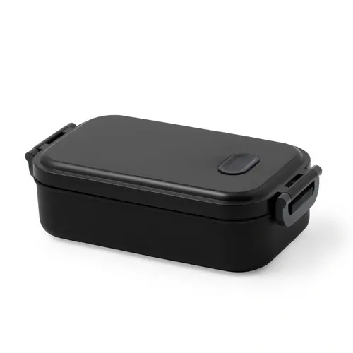 Fiambrera mate reciclada con cierre de seguridad ref 20195 - Negro
