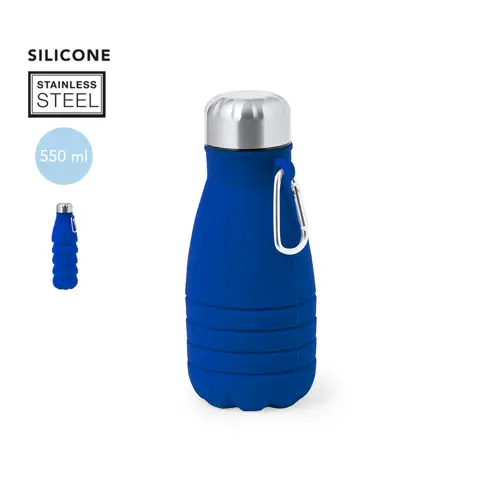 Bidón plegable de silicona 550 ml fácil de transportar ref 20209