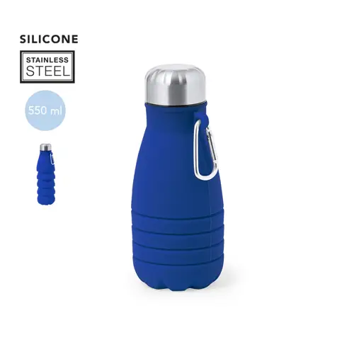 Bidón plegable de silicona 550 ml fácil de transportar ref 20209