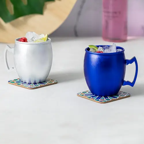 Taza de aluminio 540 ml con diseño innovador ref 20211
